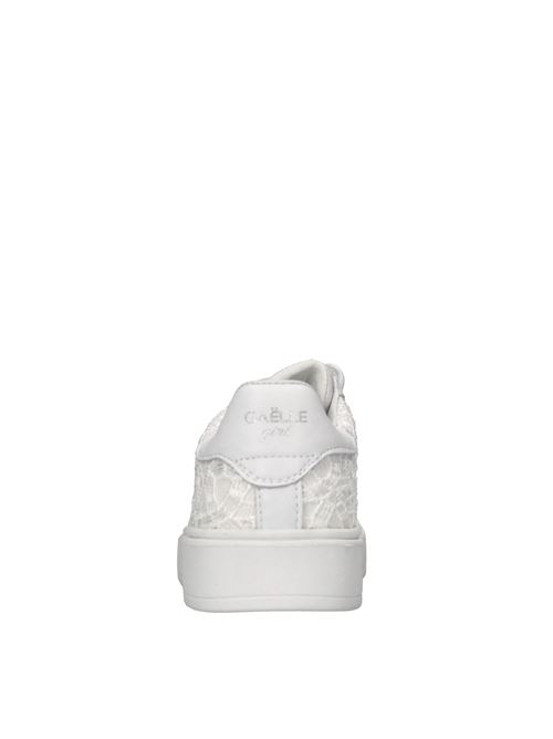 Sneakers in pelle e tessuto GAELLE | GS0057L BLANCHEBIANCO